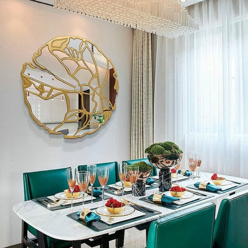 Großer Wandspiegel Gold – Unregelmäßiger Rahmen 80 cm