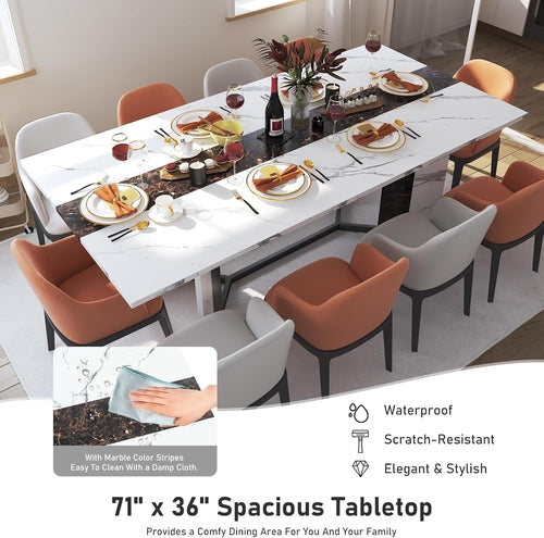 Esstisch Marmor-Optik 180 cm – Modern für 6 Personen