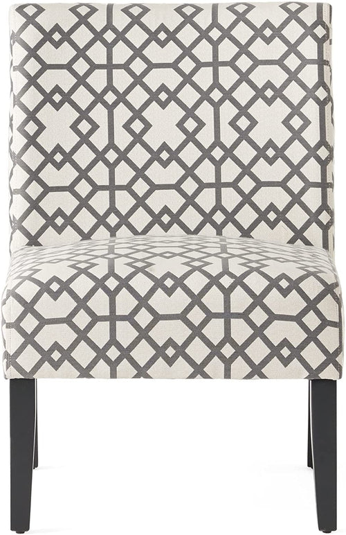 Grey Geometric Accent Chair Christopher Knight Home Living Room