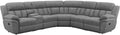 Anthrazit Ecksofa 6-teilig mit Relaxfunktion – Wohnzimmer