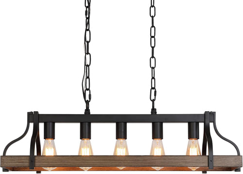 Kronleuchter Farmhouse Linear 5-flammig – Küche & Esszimmer