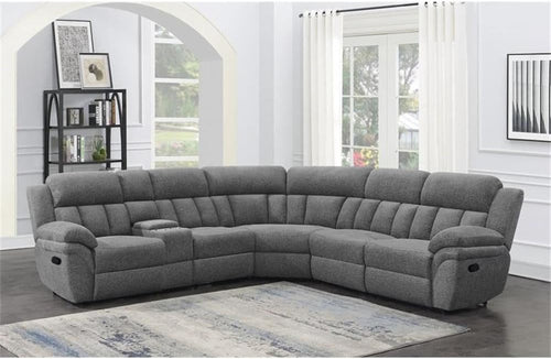Anthrazit Ecksofa 6-teilig mit Relaxfunktion – Wohnzimmer