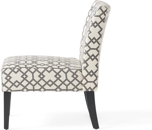 Grey Geometric Accent Chair Christopher Knight Home Living Room