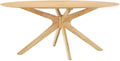 Ovaler Esstisch 180 cm Eiche – Mid-Century Modern