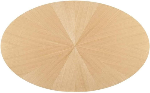 Ovaler Esstisch 180 cm Eiche – Mid-Century Modern