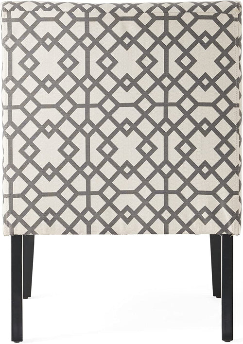 Grey Geometric Accent Chair Christopher Knight Home Living Room