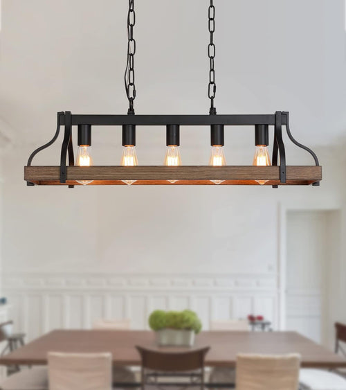 Kronleuchter Farmhouse Linear 5-flammig – Küche & Esszimmer