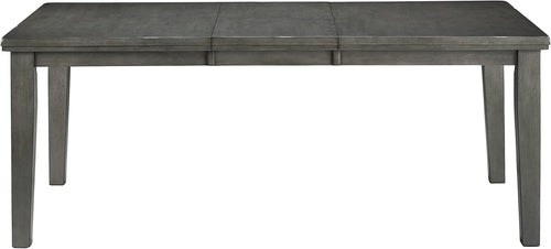 Ausziehbarer Esstisch Dunkelgrau – Farmhouse Design
